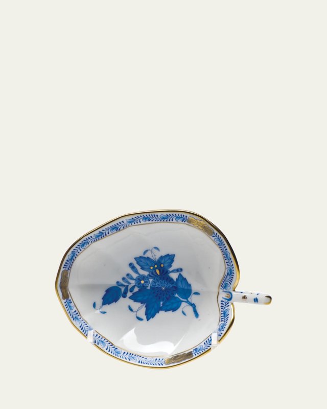 Chinese Bouquet Blue Leaf Tray